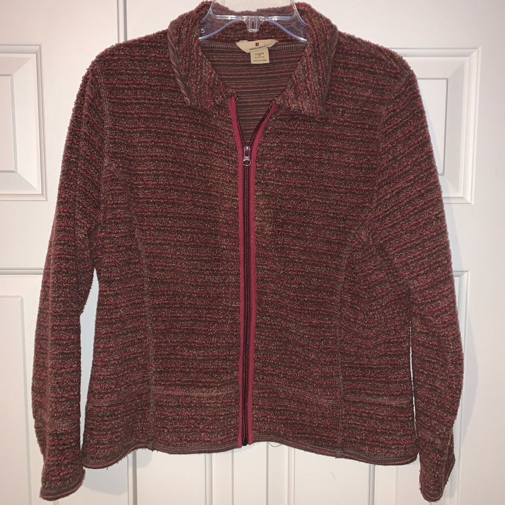 EUC Woolrich Black Cherry Jacket Size M Petite.